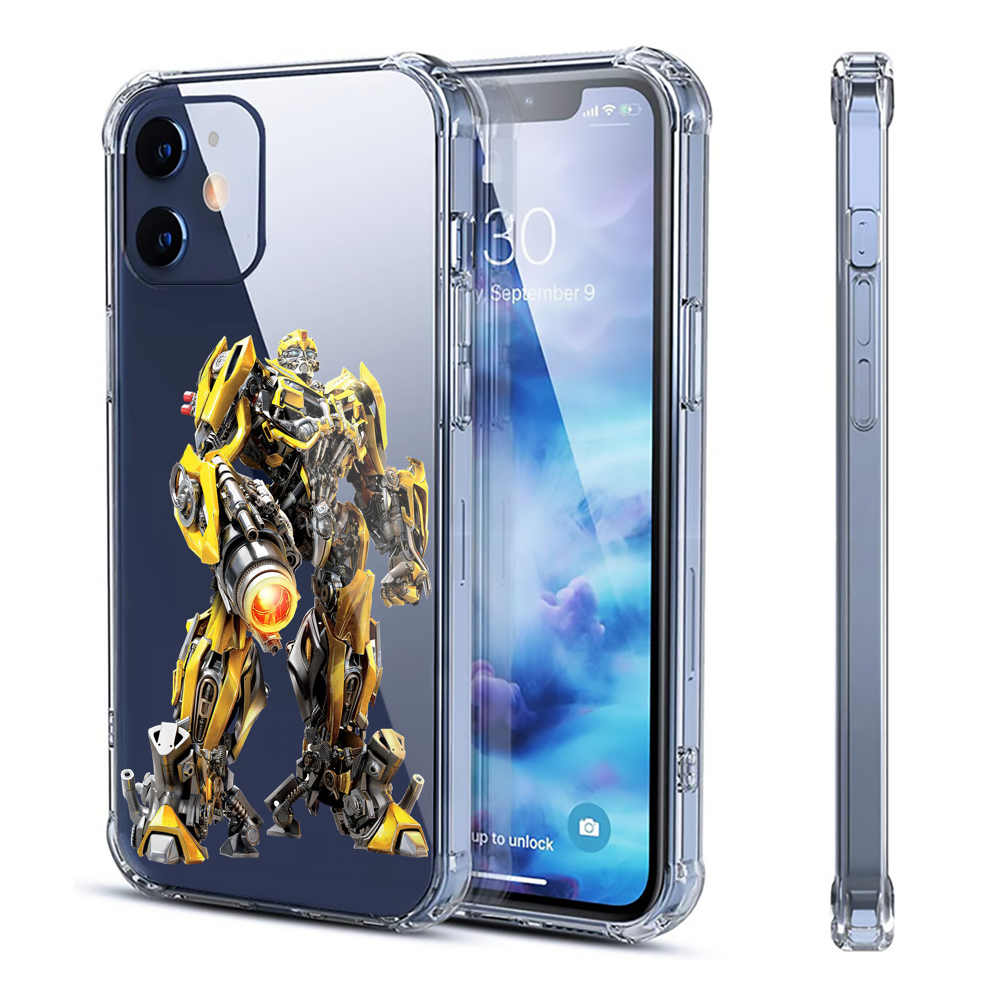 （画像用） Transformers トランスフォーマー 【iPhone 12シリーズ対応】透明スマホケース（クリアソフトケース）